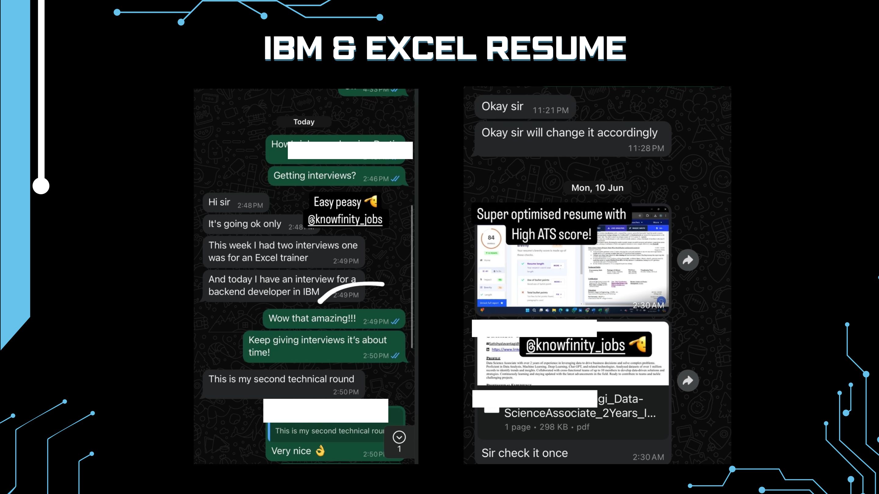User testimonial