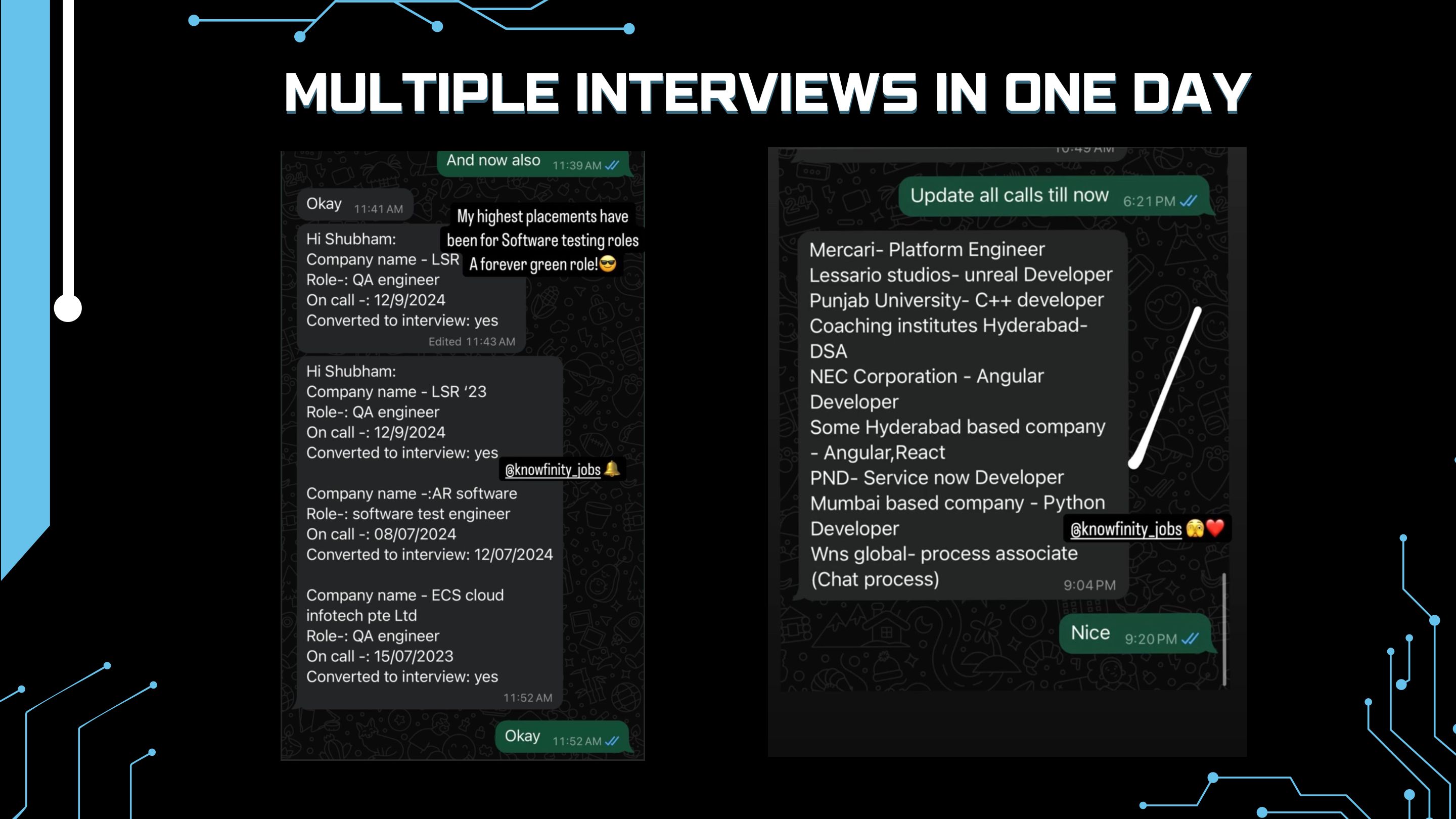 User testimonial