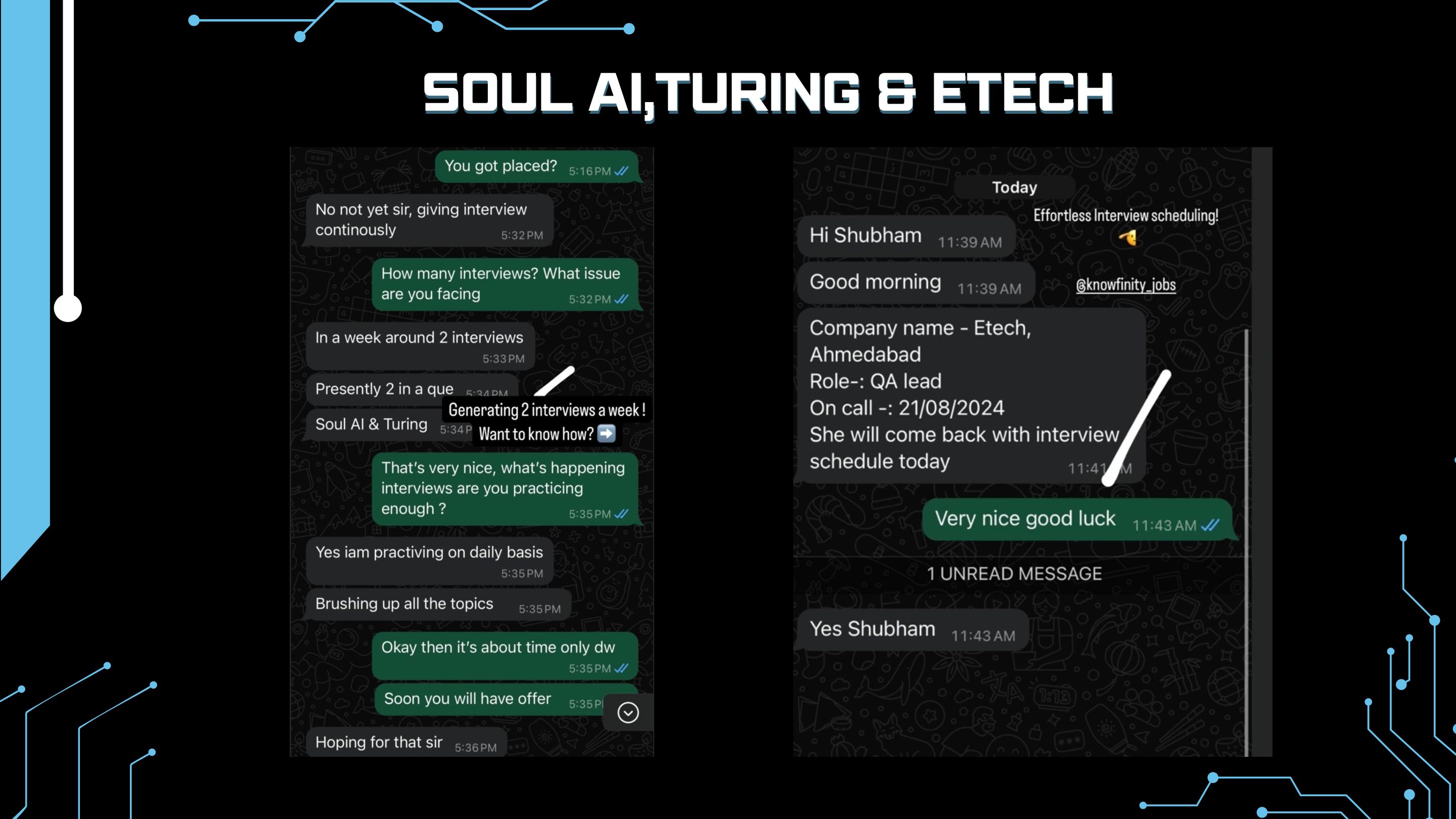 User testimonial